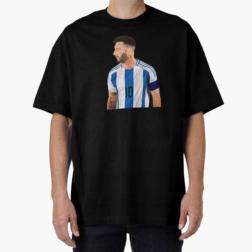 Messi em pintura digital Classic T-Shirt Experience the Global Stage of Global Football Passion for FIFA World Cup 2026 USA Canada Mexico, Highlighting Mbappe, Spain and Netherlands, Fan Favorite Moments, National Team Passion, Big Match Drama and