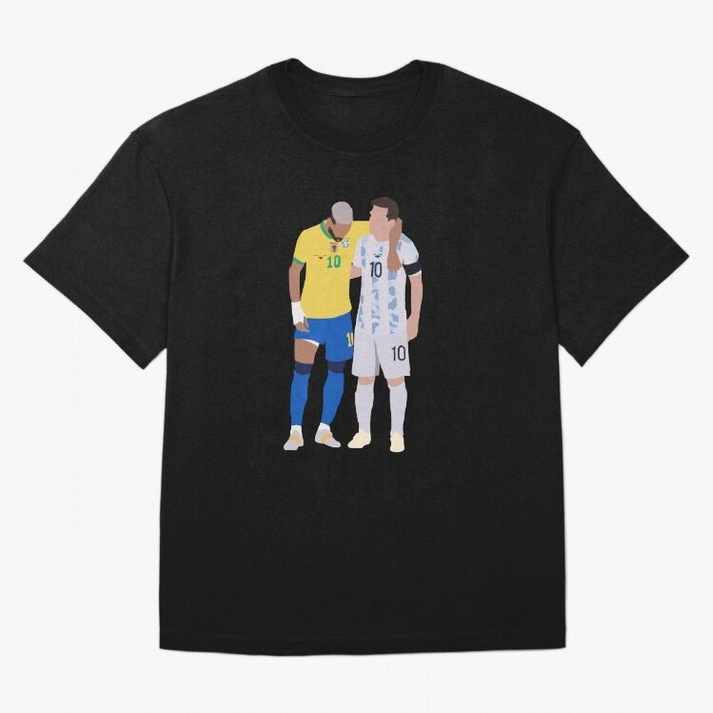 Messi and Neymar Copa America Friends Classic T-Shirt Represent the Passion of Global Football Passion for FIFA World Cup 2026 USA Canada Mexico, Highlighting Neymar, Brazil, Goal Celebration Energy, Supporter Heritage, Football Icons and Worldwide