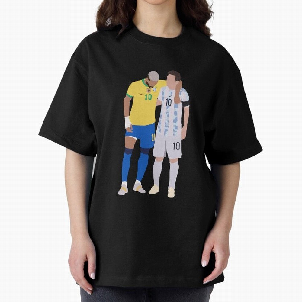 Messi and Neymar Copa America Friends Classic T-Shirt Represent the Passion of Global Football Passion for FIFA World Cup 2026 USA Canada Mexico, Highlighting Neymar, Brazil, Goal Celebration Energy, Supporter Heritage, Football Icons and Worldwide