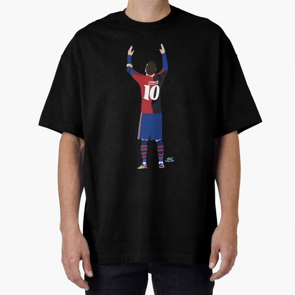 Lio tribute to Diego 10 Oversized T-Shirt Turn Football Passion into FIFA World Cup 2026 Highlighting Cristiano Ronaldo, France Energy, Game Day Rituals, Football Legends, Country Pride and the Road to the Final; Perfect for Fans, Collectors,