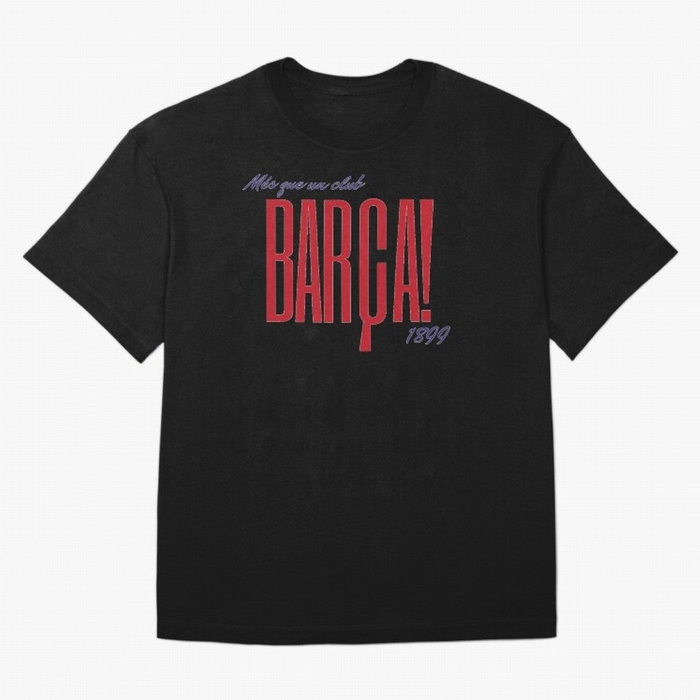 Barca Mes que un club 1899 Oversized T-Shirt Feel the Heartbeat of Match Day Hype around FIFA World Cup 2026 Group Stage, CR7 and Messi, Portugal, Spain and Germany, Retro Football Energy, Iconic Rivalries, Trophy Chase Drama and Stadium