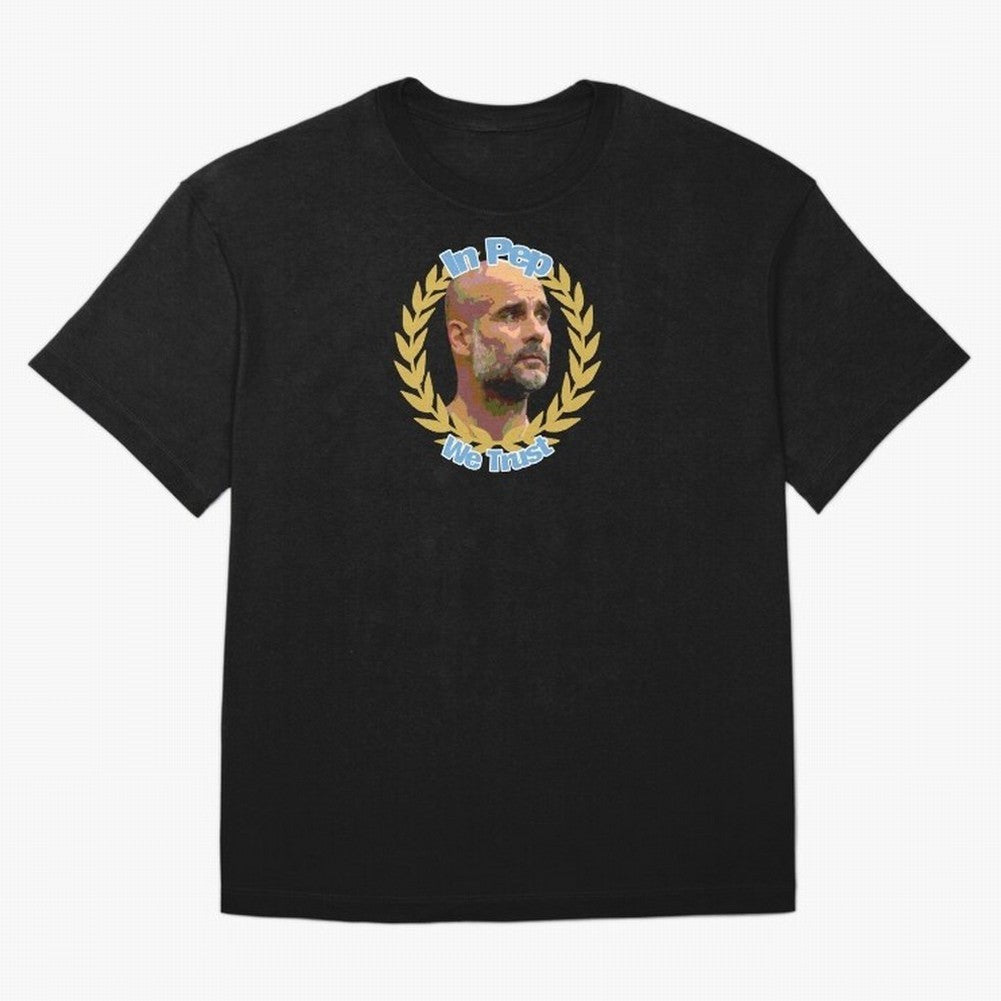 Manchester City - In Pep We Trust Classic T-Shirt Join the Countdown to Match Day Hype around FIFA World Cup 2026 USA Canada Mexico, CR7, Netherlands, Tournament Hype, Historic Matchups, Family Viewing Parties and Global Sports Pride; Great for
