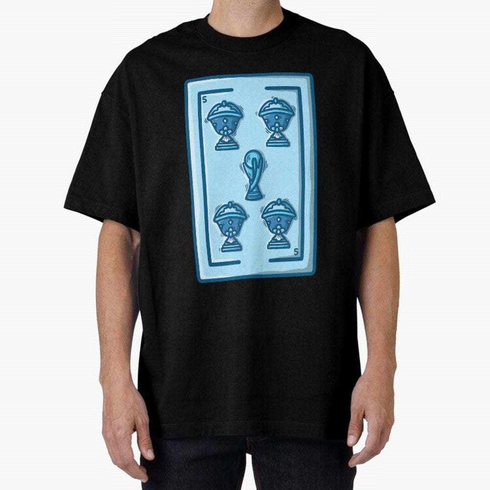 5 de copas - Argentina Classic T-Shirt Elevate FIFA World Cup 2026 Driven by CR7 and Messi, Brazil, Portugal and Argentina Energy, Stadium Chants, National Pride, Trophy Dreams and Unforgettable Football Memories; Perfect for People Who Love