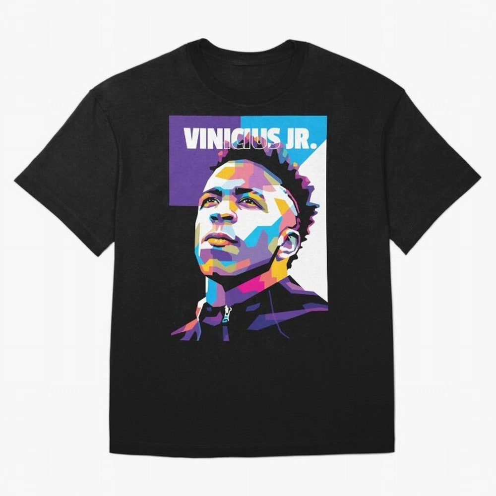 Vinicius Jr. in WPAP Style Essential T-Shirt Honor the Beautiful Game during the FIFA World Cup 2026 Group Stage Journey through CR7 Highlights, France Pride, Vintage Soccer Flavor, Modern Football Stars, National Flags and Final Night Emotion;