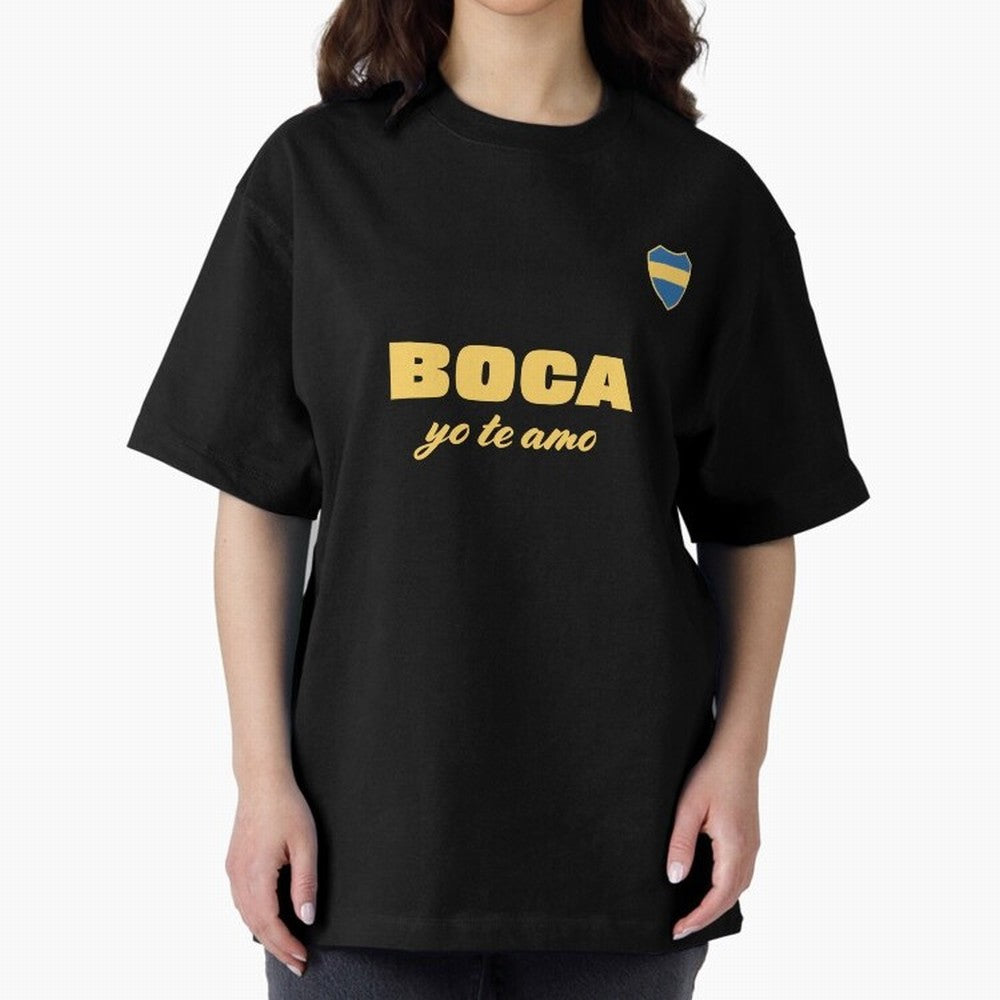 BOCA JUNIORS I LOVE YOU Fitted V-Neck T-Shirt Represent the FIFA World Cup 2026 Group Stage Journey through Haaland Highlights, Argentina Pride, Vintage Soccer Flavor, Modern Football Stars, National Flags and Final Night Emotion; Created for Match