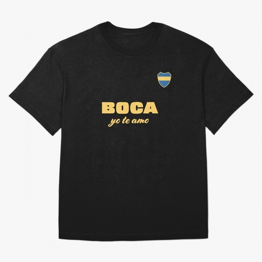 BOCA JUNIORS I LOVE YOU Fitted V-Neck T-Shirt Represent the FIFA World Cup 2026 Group Stage Journey through Haaland Highlights, Argentina Pride, Vintage Soccer Flavor, Modern Football Stars, National Flags and Final Night Emotion; Created for Match