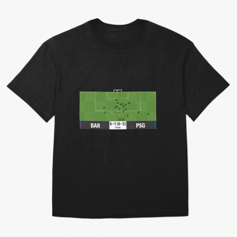 Barcelona vs Paris Saint-Germain 6-1 (6-5) @ 94:40 Goal by Sergi Roberto (La Remontada) Classic T-Shirt Show Support during the FIFA World Cup 2026 Journey through Haaland Highlights, Argentina and Brazil Pride, Vintage Soccer Flavor, Modern