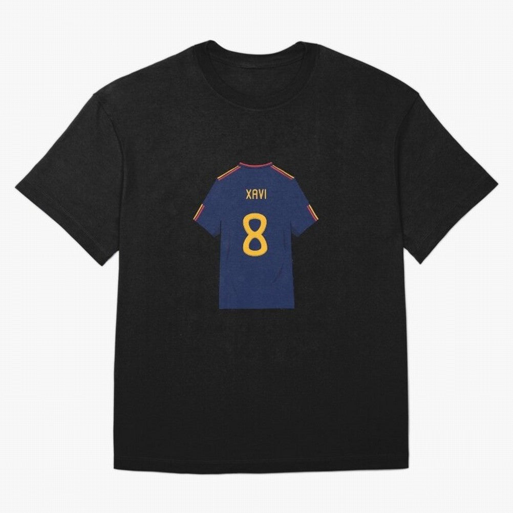 Xavi World Cup 2010 Jersey Oversized T-Shirt Join Supporters Worldwide for FIFA World Cup 2026 Group Stage for Fans of Messi, Neymar and Mbappe and Brazil, Portugal and Argentina, Bringing Soccer Culture, Superstar Moments, National Team Dreams and