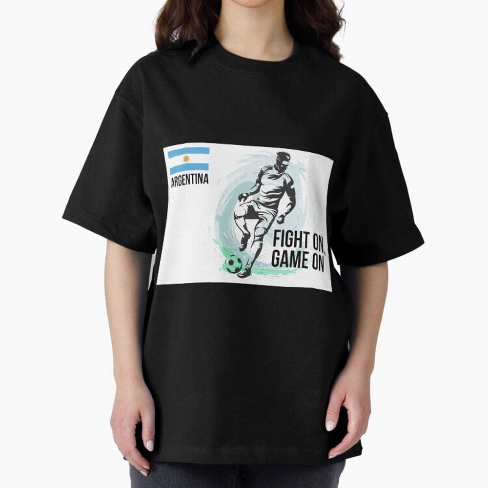 Argentinian Football Player Playing Football - Football Classic T-Shirt Celebrate Match Day Hype around FIFA World Cup 2026 Group Stage, Messi and Cristiano Ronaldo, Netherlands, Vintage Soccer Flavor, Modern Football Stars, National Flags and