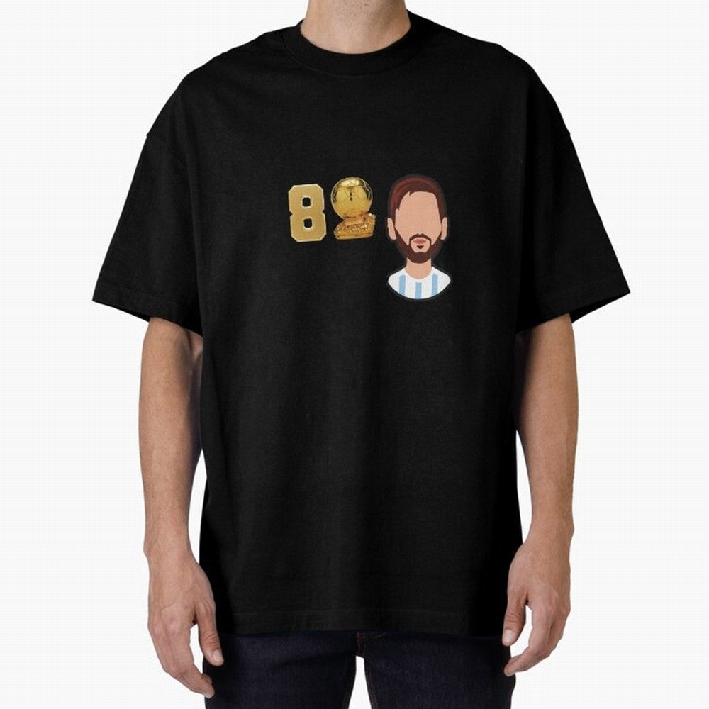 GOAT Legacy: Messi's 8 Ballon d'Or Victories, FCB, Leo Messi Classic T-Shirt Bring a Vintage Feel to FIFA World Cup 2026 Featuring Mbappe and Neymar, Portugal, Spain and Germany Energy, Match Day Excitement, Supporter Culture, Golden Goals and