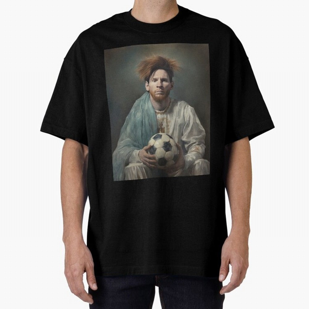 Saint Leo Premium T-Shirt Mark FIFA World Cup 2026 Spirit, Capturing Argentina, Mbappe and Neymar, Global Supporter Spirit, Legendary Goals, National Colors and Tournament Celebration; Ideal for Passionate Fans Who Love Underdog Stories, Superstar