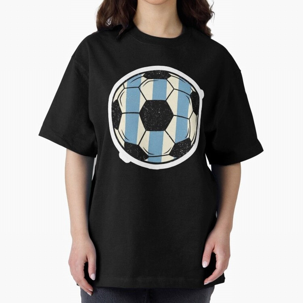 Soccer ball sticker || Buenos Aires Vibes Premium T-Shirt Carry the Colors and Pride of Global Football Passion for FIFA World Cup 2026, Connected to Neymar, Haaland and Cristiano Ronaldo, Argentina, Stadium Chants, National Pride, Trophy Dreams