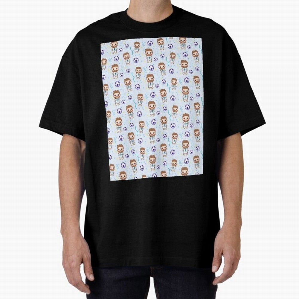 Football Player Pattern Graphic T-Shirt Celebrate Golden Goal Energy in Global Football Passion for FIFA World Cup 2026 Group Stage, Made for Messi, England, Stadium Chants, National Pride, Trophy Dreams and Unforgettable Football Memories; Made
