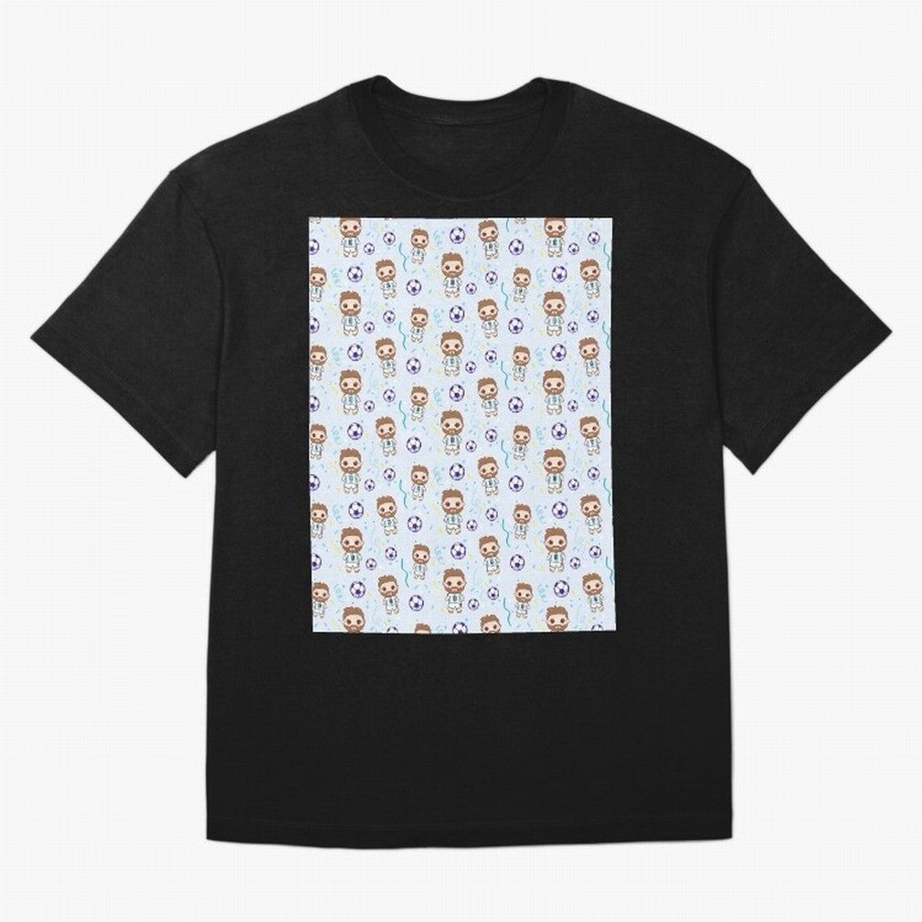 Football Player Pattern Graphic T-Shirt Celebrate Golden Goal Energy in Global Football Passion for FIFA World Cup 2026 Group Stage, Made for Messi, England, Stadium Chants, National Pride, Trophy Dreams and Unforgettable Football Memories; Made