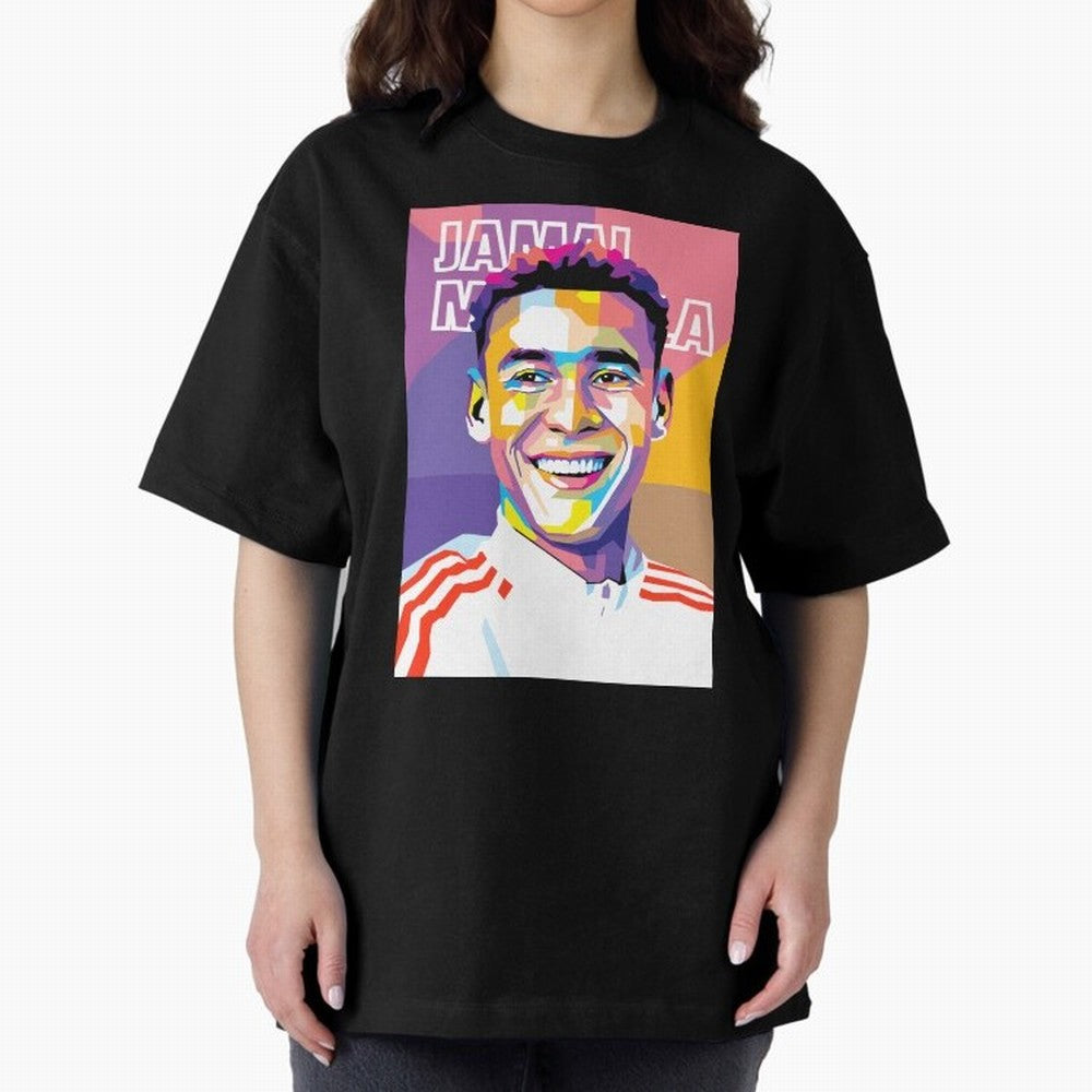 Jamal Musiala in WPAP Style Essential T-Shirt Join Global Football Passion for FIFA World Cup 2026 USA Canada Mexico, Featuring Messi, Germany, Game Day Rituals, Football Legends, Country Pride and the Road to the Final; Built for Supporters