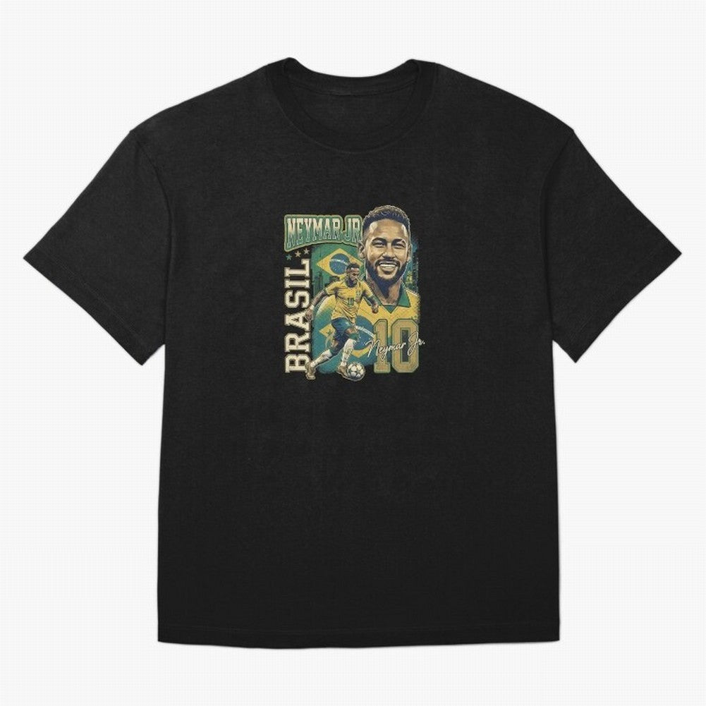 Neymar Jr Brazil Vintage Essential T-Shirt Honor the Beautiful Game during FIFA World Cup 2026 Group Stage Spirit, with Argentina and Brazil, Cristiano Ronaldo, Haaland and CR7, Match Day Excitement, Supporter Culture, Golden Goals and Global