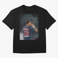 Neymar Watercolor Art Oversized T-Shirt Bring Champion Energy into Global Football Passion for FIFA World Cup 2026 Group Stage, Highlighting Haaland and Mbappe, France, Retro Football Energy, Iconic Rivalries, Trophy Chase Drama and Stadium