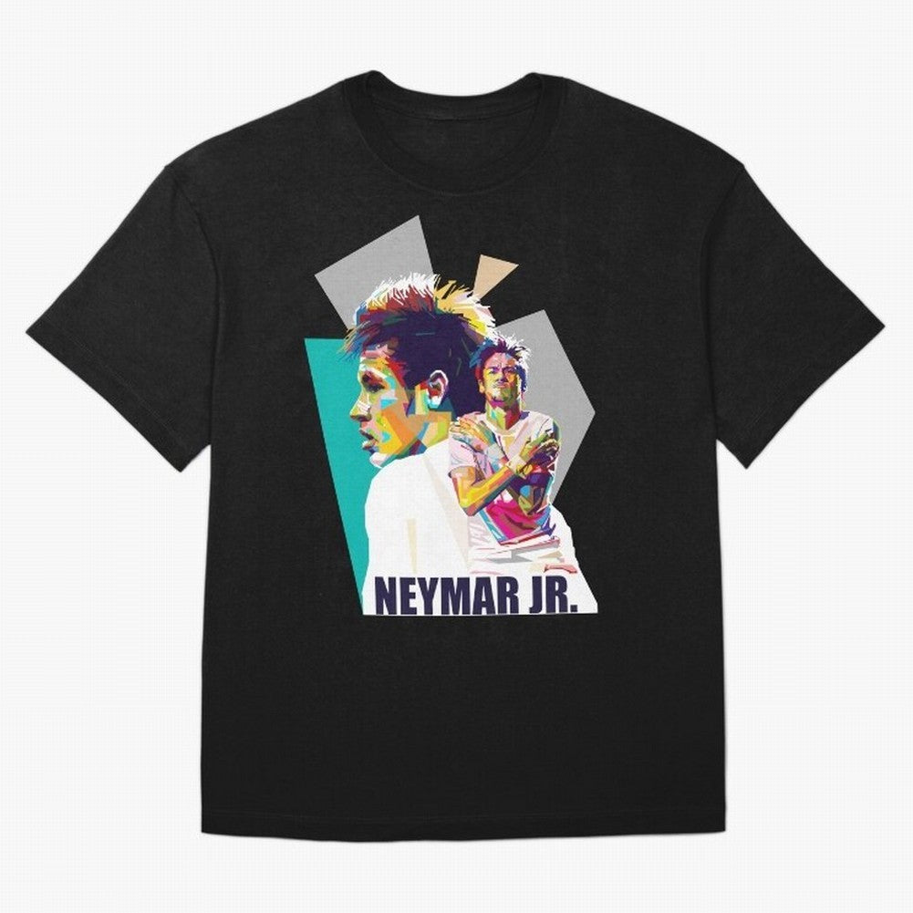 Young Neymar WPAP art Classic T-Shirt Show Your Tournament Heart for FIFA World Cup 2026 Group Stage with CR7 and Messi, Argentina, France and Brazil Energy, Championship Spirit, Famous Goals, Roaring Crowds and International Football Unity;