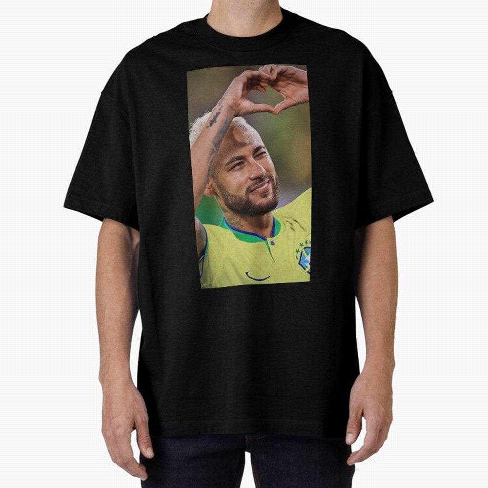 Neymar Jr Oversized T-Shirt Live the Energy of FIFA World Cup 2026 USA Canada Mexico Spirit, Filled with France, CR7, Stadium Memories, Football Loyalty, International Chants and Championship Tradition; Perfect for Fans, Collectors, Family