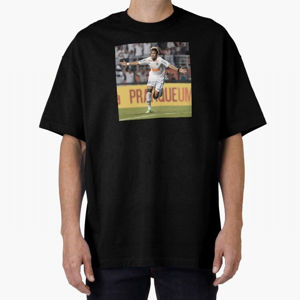 Neymar of Santos celebrating Classic T-Shirt Bring Global Football Passion for FIFA World Cup 2026 USA Canada Mexico, Connected to CR7, Argentina and Brazil, Stadium Memories, Football Loyalty, International Chants and Championship Tradition; Ideal