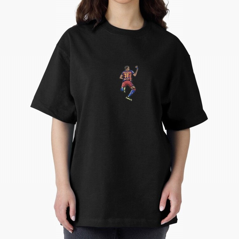 Neymar Jr, Barcelona Oversized T-Shirt Feel the Heartbeat of Match Day Hype around FIFA World Cup 2026, Messi, CR7 and Mbappe, England and Germany, Vintage Soccer Flavor, Modern Football Stars, National Flags and Final Night Emotion; Ideal for Fans