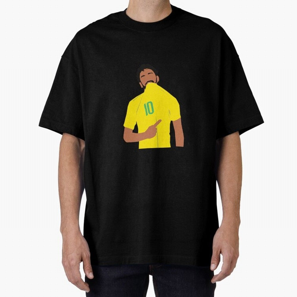 Neymar Jr Oversized T-Shirt Relive Legendary Nights from FIFA World Cup 2026 USA Canada Mexico Spirit, Driven by Argentina and Brazil, Messi and Cristiano Ronaldo, Champion Mindset, Group Stage Buzz, Knockout Tension and Passionate Fan Culture;