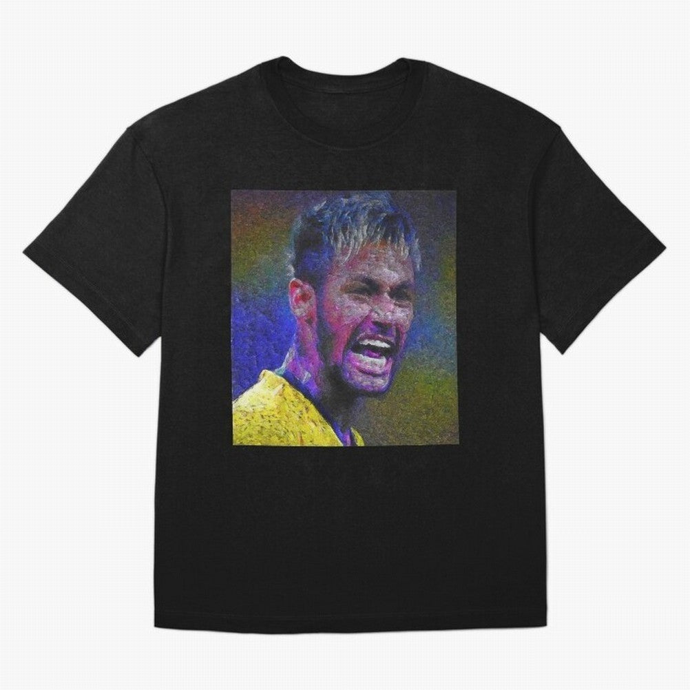 Neymar Poster Panting Art Brazilian Soccer Player Classic T-Shirt Join Global Football Passion for FIFA World Cup 2026 Group Stage, Made for Messi, England, France and Netherlands, Stadium Chants, National Pride, Trophy Dreams and Unforgettable