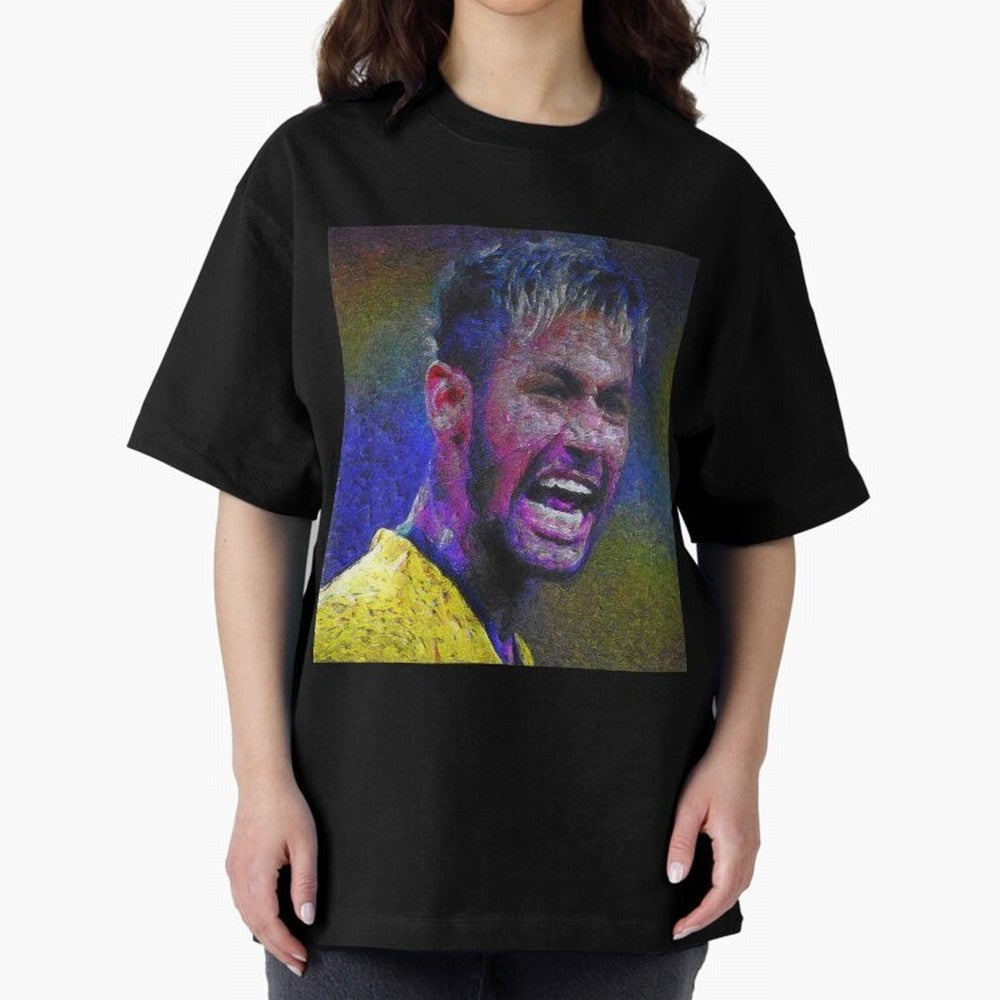 Neymar Poster Panting Art Brazilian Soccer Player Classic T-Shirt Join Global Football Passion for FIFA World Cup 2026 Group Stage, Made for Messi, England, France and Netherlands, Stadium Chants, National Pride, Trophy Dreams and Unforgettable