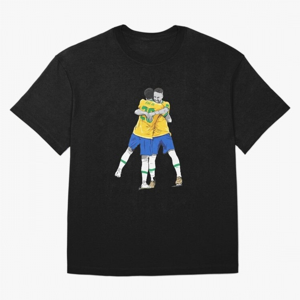 BRAZIL Neymar Jr and Vini Jr World Cup Celebration Oversized T-Shirt Celebrate Supporters United by FIFA World Cup 2026 Spirit, Featuring Spain and Netherlands, Neymar, Haaland and Cristiano Ronaldo, Goal Celebration Energy, Supporter Heritage,