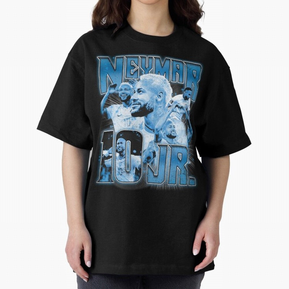 Neymar Jr. Bootleg Classic T-Shirt Show Fan Pride Across FIFA World Cup 2026 for Fans of Messi and Cristiano Ronaldo and Brazil, Bringing Classic Soccer Heritage, Championship Pressure, Fan Loyalty and International Pride; Ideal for Fans Who Follow