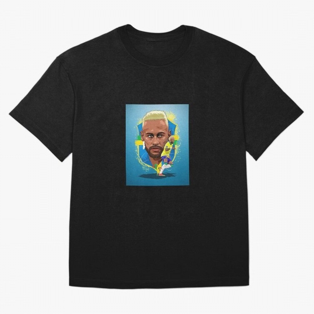 neymar art - neymar illustration T Shirt Oversized T-Shirt Join FIFA World Cup 2026 Group Stage Spirit, with England, France and Netherlands, Neymar, Haaland and Cristiano Ronaldo, Retro Football Energy, Iconic Rivalries, Trophy Chase Drama and