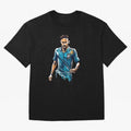 Neymar Jr watercolor drawing Classic T-Shirt Honor Football Greatness during Global Football Passion for FIFA World Cup 2026, Inspired by Messi, Neymar and Mbappe, Argentina and Brazil, Championship Spirit, Famous Goals, Roaring Crowds and