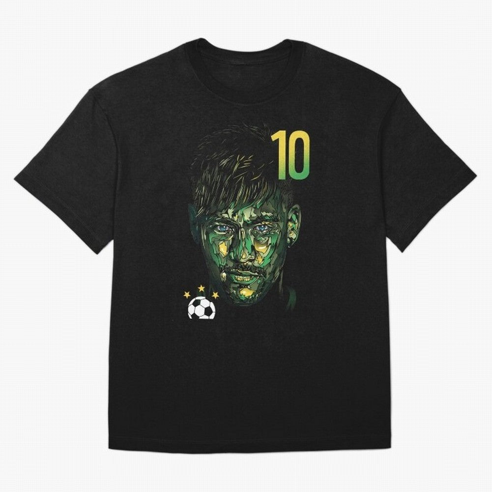 Neymar Jr. Oversized T-Shirt Celebrate Soccer Greatness during FIFA World Cup 2026 Group Stage Spirit, Built around Portugal, Spain and Germany, Cristiano Ronaldo, Retro Football Energy, Iconic Rivalries, Trophy Chase Drama and Stadium Atmosphere;