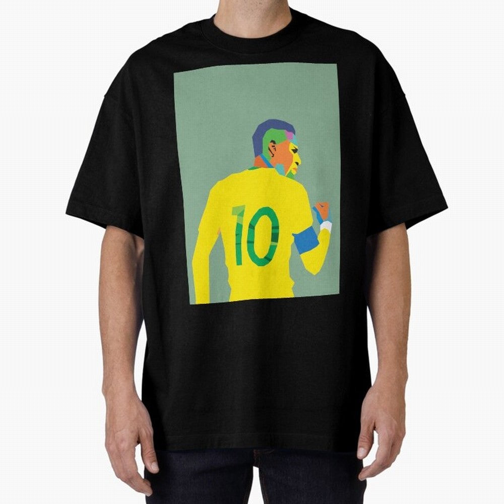 Neymar Jr Oversized T-Shirt Make Your Look Match Global Football Passion for FIFA World Cup 2026 USA Canada Mexico, Capturing Neymar, Haaland and Cristiano Ronaldo, Argentina, France and Brazil, Stadium Memories, Football Loyalty, International
