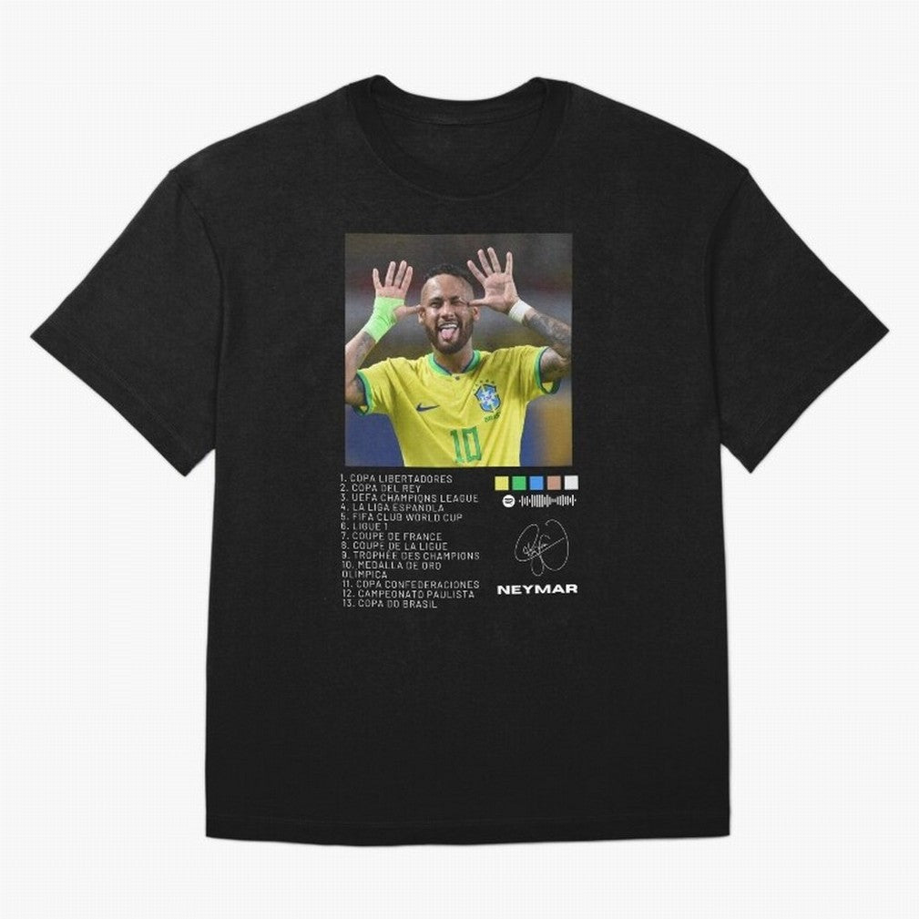 Neymar Brazil 10 Oversized T-Shirt Join Match Day Hype around FIFA World Cup 2026 USA Canada Mexico, Cristiano Ronaldo, Spain and Netherlands, Stadium Chants, National Pride, Trophy Dreams and Unforgettable Football Memories; Perfect for Supporters