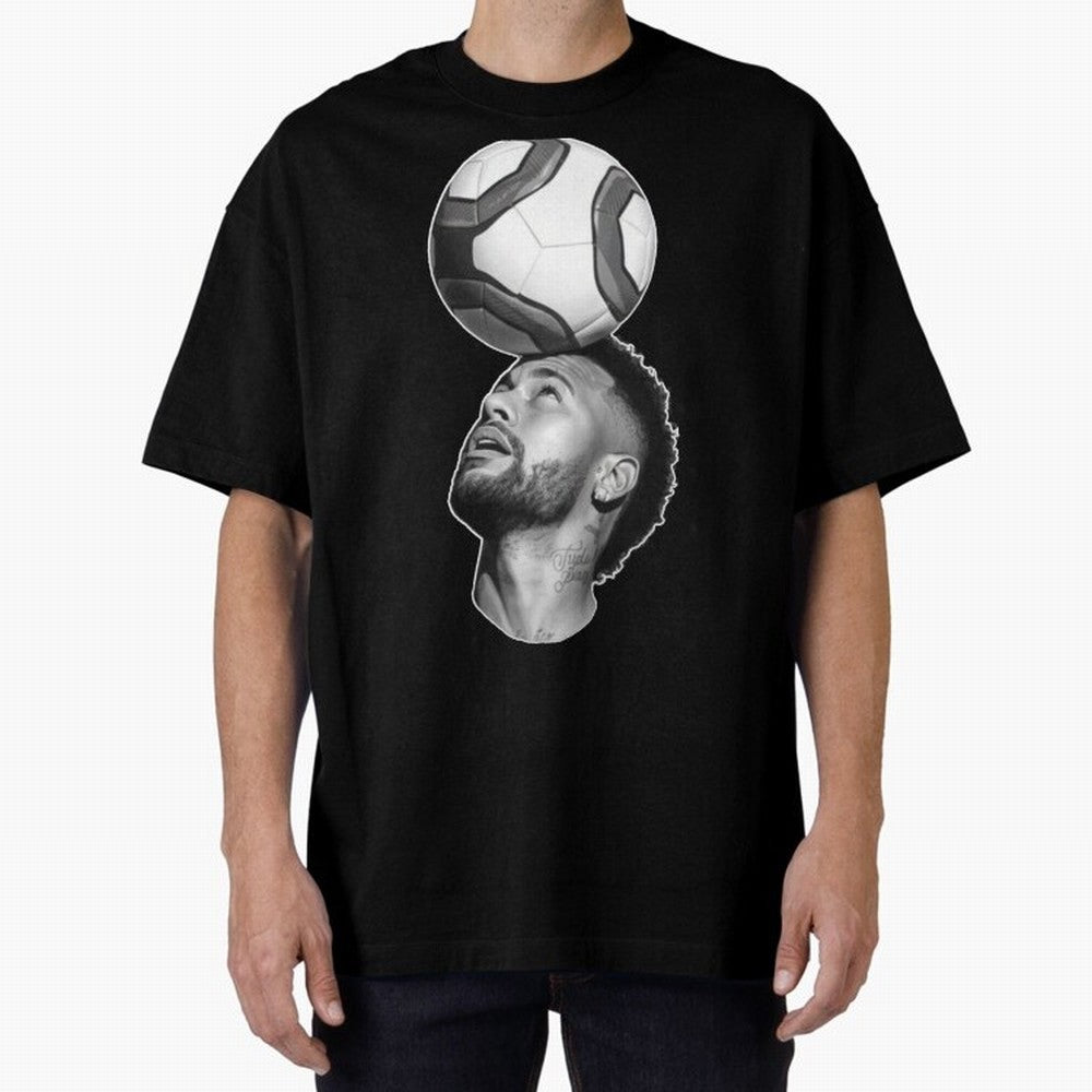 Neymar Jr. ¨C The Art of Balance Oversized T-Shirt Celebrate Supporters United by FIFA World Cup 2026 Spirit, Made for Germany, Messi, Vintage Soccer Flavor, Modern Football Stars, National Flags and Final Night Emotion; Built for Supporters
