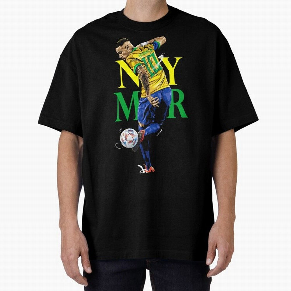 Neymar JR Brazil Oversized T-Shirt Bring Supporter Culture to Match Day Hype around FIFA World Cup 2026, CR7 and Messi, Spain, Stadium Memories, Football Loyalty, International Chants and Championship Tradition; Made for Die Hard Supporters, Soccer