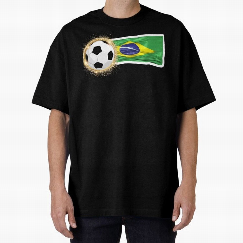 BRAZIL - BRAZILIAN FOOTBALL STICKER Classic T-Shirt Show Love for Legendary Goals in FIFA World Cup 2026 Featuring Cristiano Ronaldo, Argentina Energy, Championship Spirit, Famous Goals, Roaring Crowds and International Football Unity; Perfect for