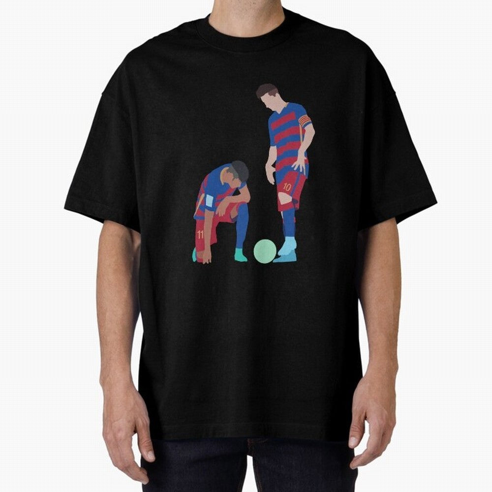 Messi and Neymar Football Free Kick Classic T-Shirt Share the Excitement of the FIFA World Cup 2026 Journey through Cristiano Ronaldo Highlights, Brazil, Portugal and Argentina Pride, Football History, Final Match Energy, Crowd Noise and Once in a
