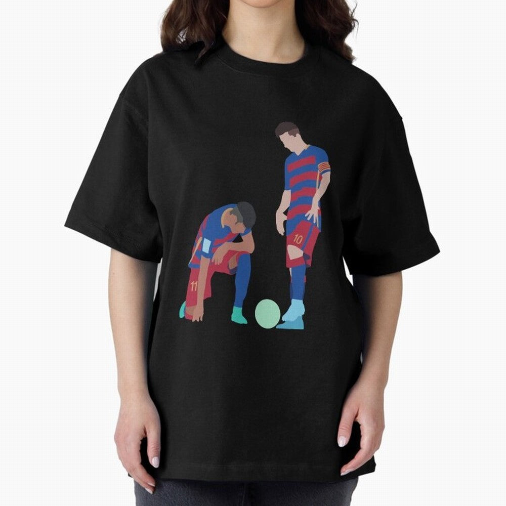 Messi and Neymar Football Free Kick Classic T-Shirt Share the Excitement of the FIFA World Cup 2026 Journey through Cristiano Ronaldo Highlights, Brazil, Portugal and Argentina Pride, Football History, Final Match Energy, Crowd Noise and Once in a