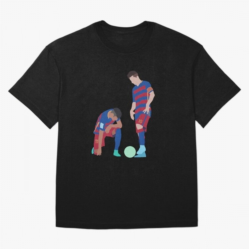 Messi and Neymar Football Free Kick Classic T-Shirt Share the Excitement of the FIFA World Cup 2026 Journey through Cristiano Ronaldo Highlights, Brazil, Portugal and Argentina Pride, Football History, Final Match Energy, Crowd Noise and Once in a