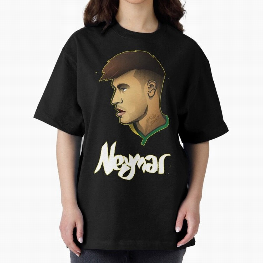Neymar jr Team Brazil Oversized T-Shirt Create the FIFA World Cup 2026 Group Stage Journey through Haaland Highlights, Brazil Pride, Champion Mindset, Group Stage Buzz, Knockout Tension and Passionate Fan Culture; Great for Supporters Who Love