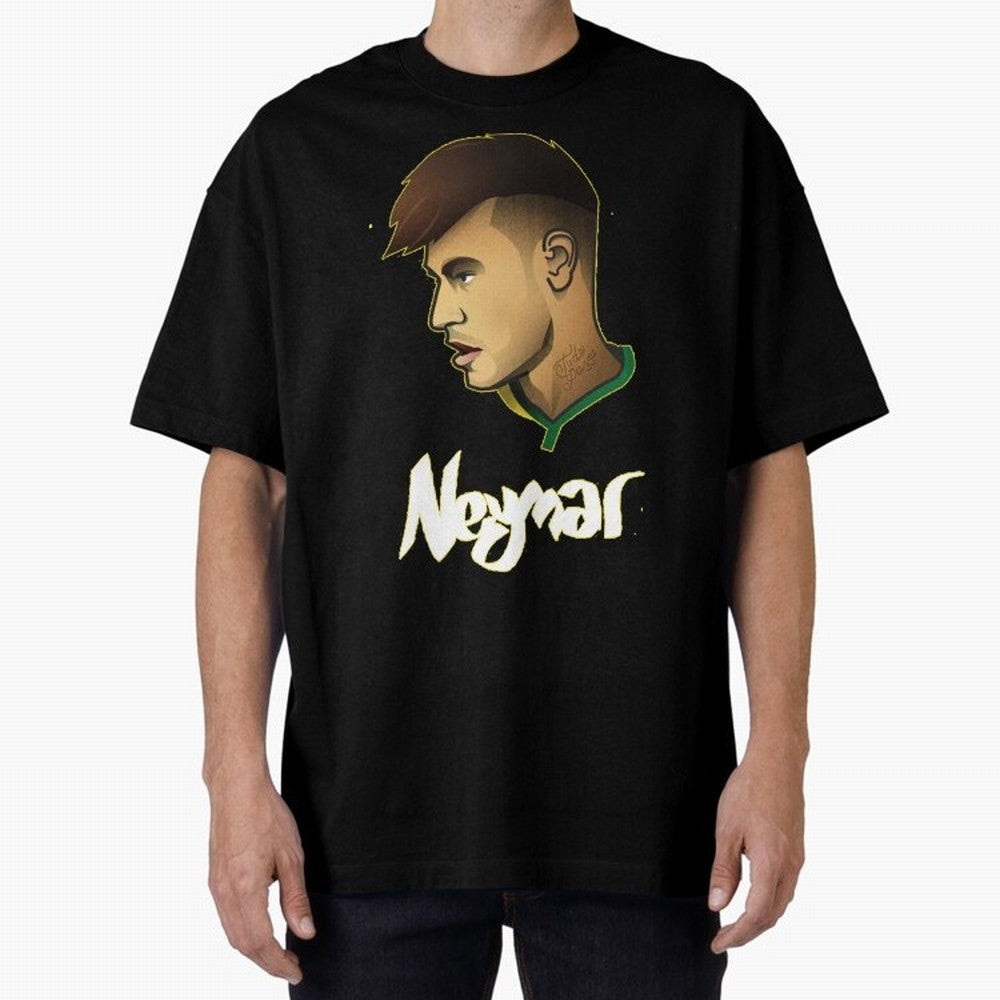 Neymar jr Team Brazil Oversized T-Shirt Create the FIFA World Cup 2026 Group Stage Journey through Haaland Highlights, Brazil Pride, Champion Mindset, Group Stage Buzz, Knockout Tension and Passionate Fan Culture; Great for Supporters Who Love