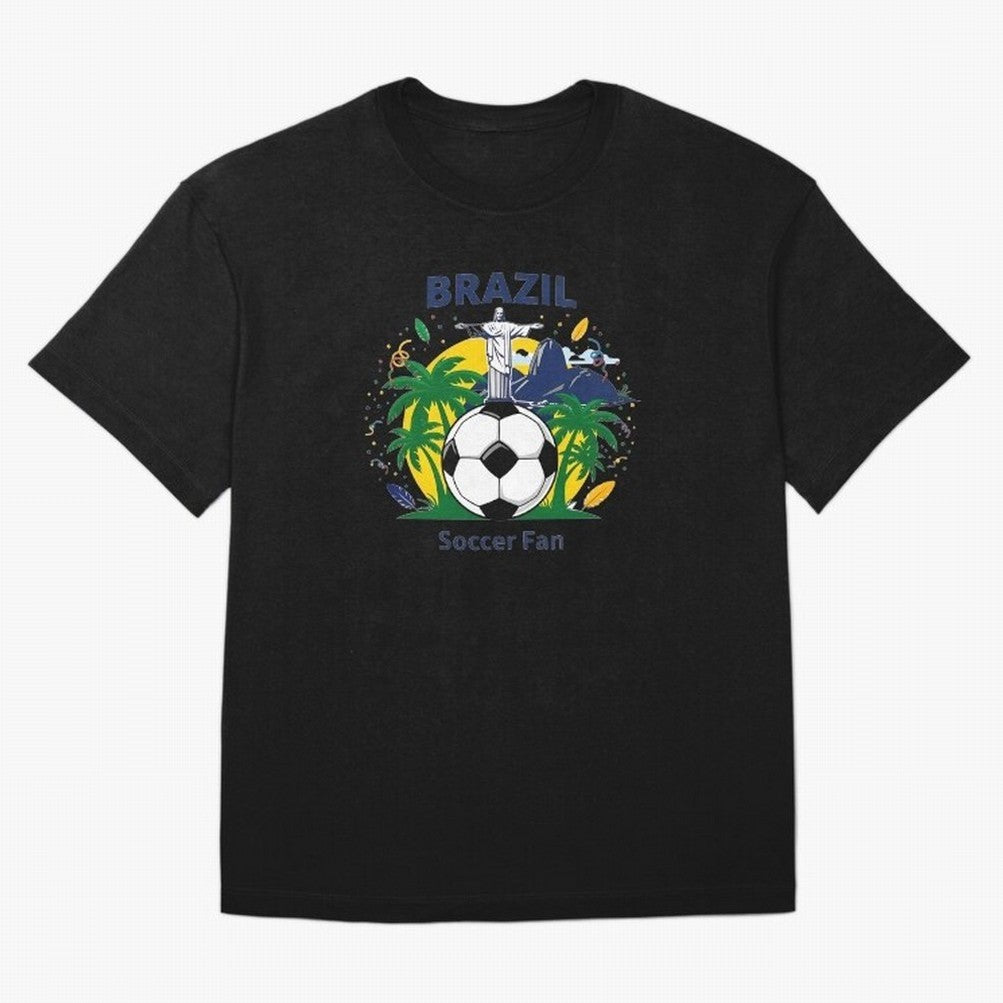 Brazil Soccer Fan T-shirt Classic T-Shirt Celebrate Football Dreams Across Global Football Passion for FIFA World Cup 2026 Group Stage, Centered on Haaland, Portugal, Global Supporter Spirit, Legendary Goals, National Colors and Tournament