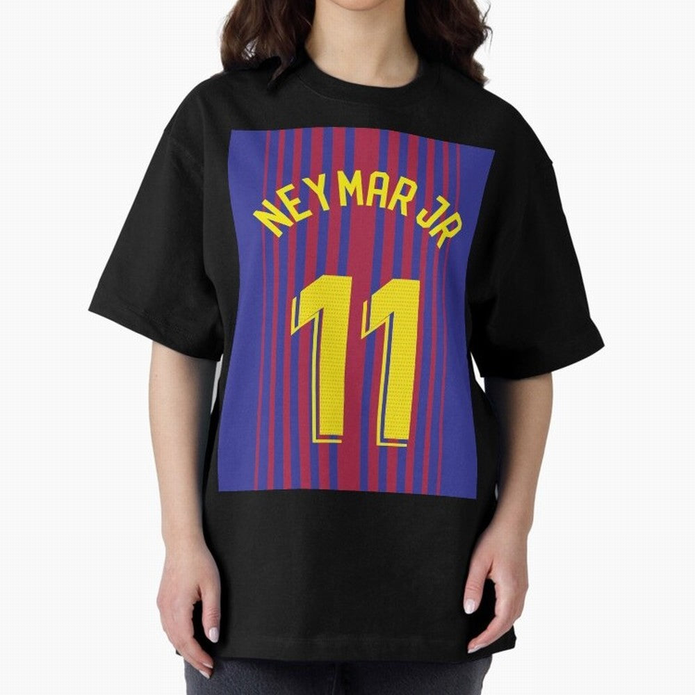 NEYMAR JR FOOTBALL SOCCER JERSEY BARCELONA Oversized T-Shirt Fuel Your Fan Pride for the FIFA World Cup 2026 Journey through Messi and Cristiano Ronaldo Highlights, Argentina and Brazil Pride, Vintage Soccer Flavor, Modern Football Stars, National
