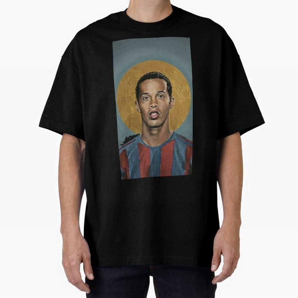 ronaldinho Oversized T-Shirt Make Your Look Match Match Day Hype around FIFA World Cup 2026 USA Canada Mexico, Neymar, England and Germany, Stadium Memories, Football Loyalty, International Chants and Championship Tradition; Great for Supporters