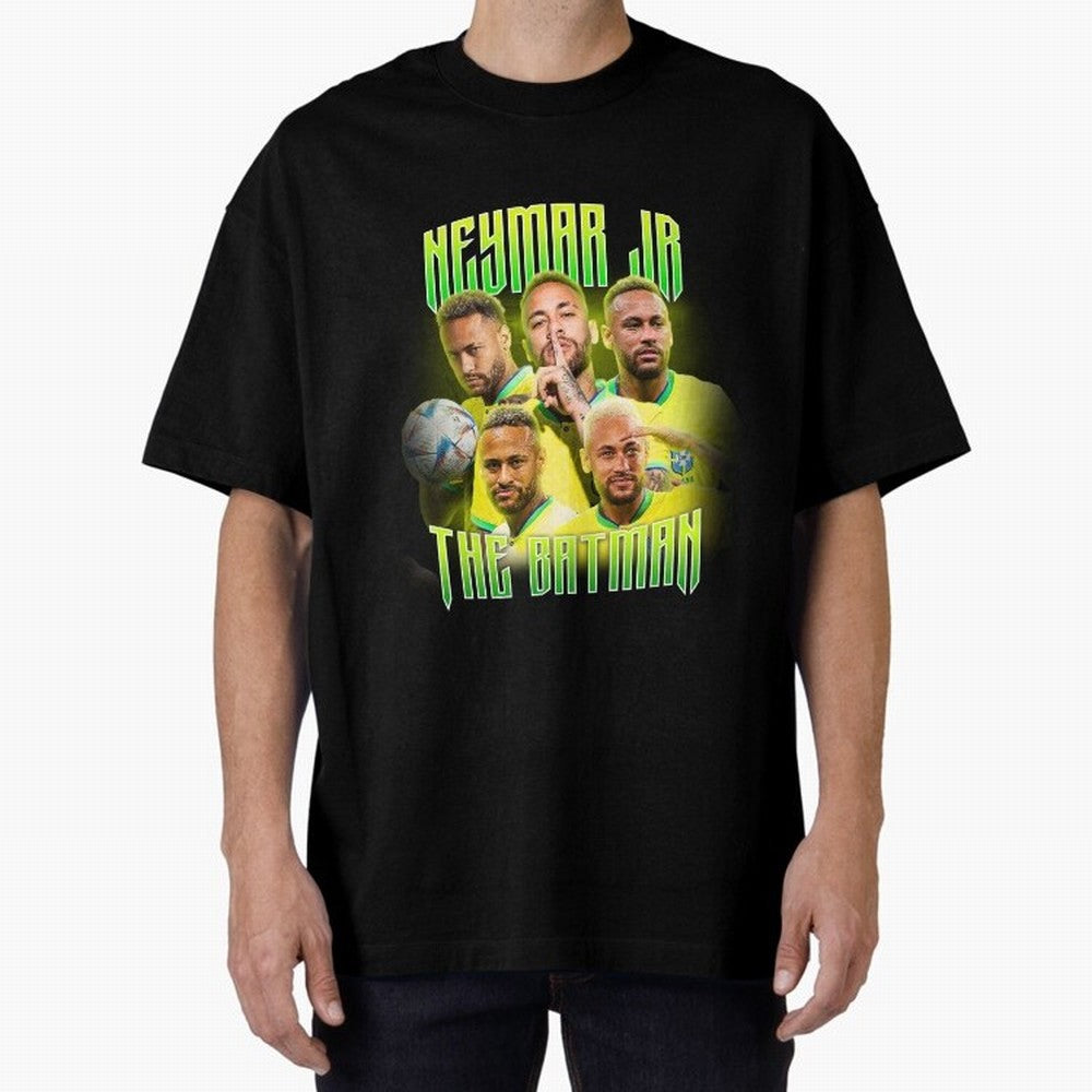 Neymar Jr Vintage Style Tee, Bootleg Tee, Bootleg T Shirt, Rap Tee Classic T-Shirt Show Your Stadium Side during FIFA World Cup 2026 Spirit, Filled with Argentina, Neymar, Haaland and Cristiano Ronaldo, Soccer Culture, Superstar Moments, National