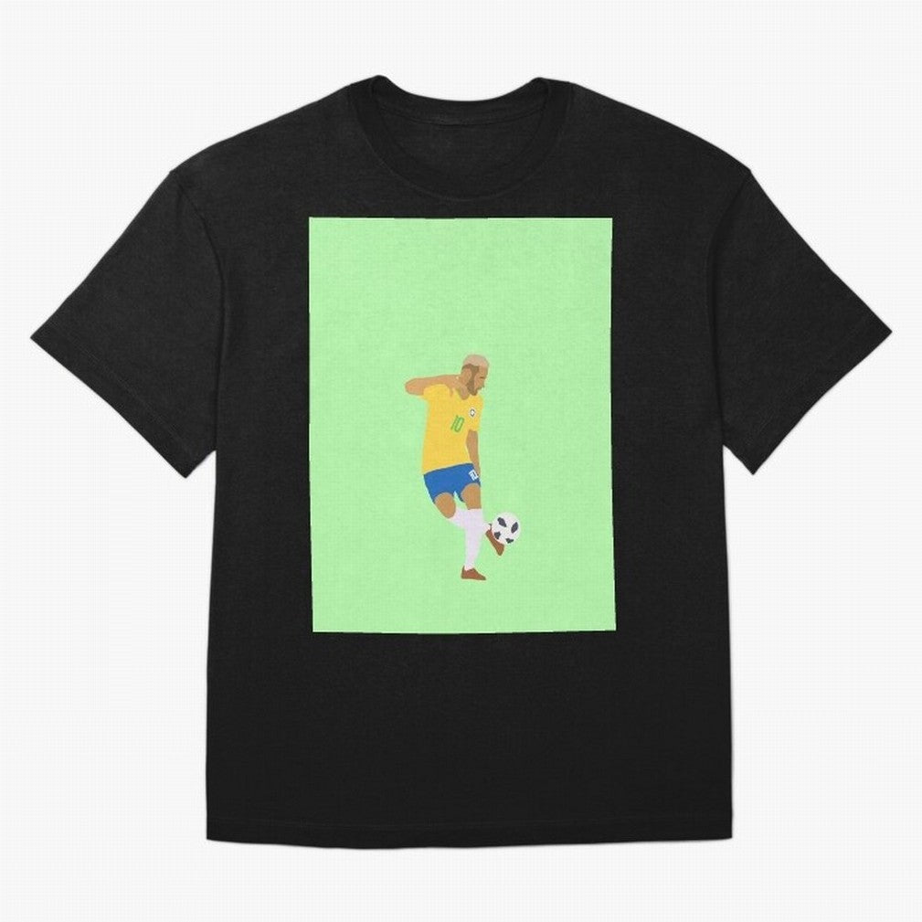 Neymar Brazil Football Control Skills Graphic T-Shirt Back Your Heroes with Match Day Hype around FIFA World Cup 2026 Group Stage, Messi, CR7 and Mbappe, Brazil, Supporter Pride, Iconic Celebrations, Legendary Names and Global Match Day Energy;