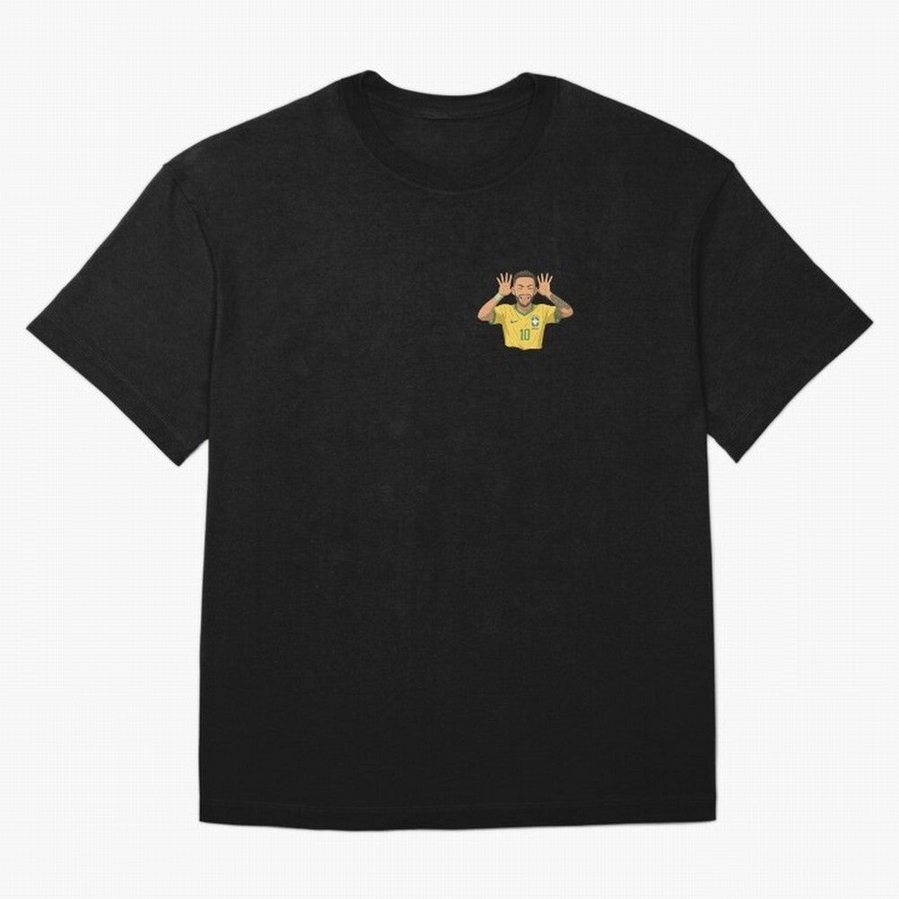 Neymar Brazil ¨C Tongue-Out Celebration | Yellow Kit #10 | Ghibli Style Classic T-Shirt Represent the Passion of FIFA World Cup 2026 USA Canada Mexico for Fans of Cristiano Ronaldo, Haaland and CR7 and Netherlands, Bringing Soccer Culture,