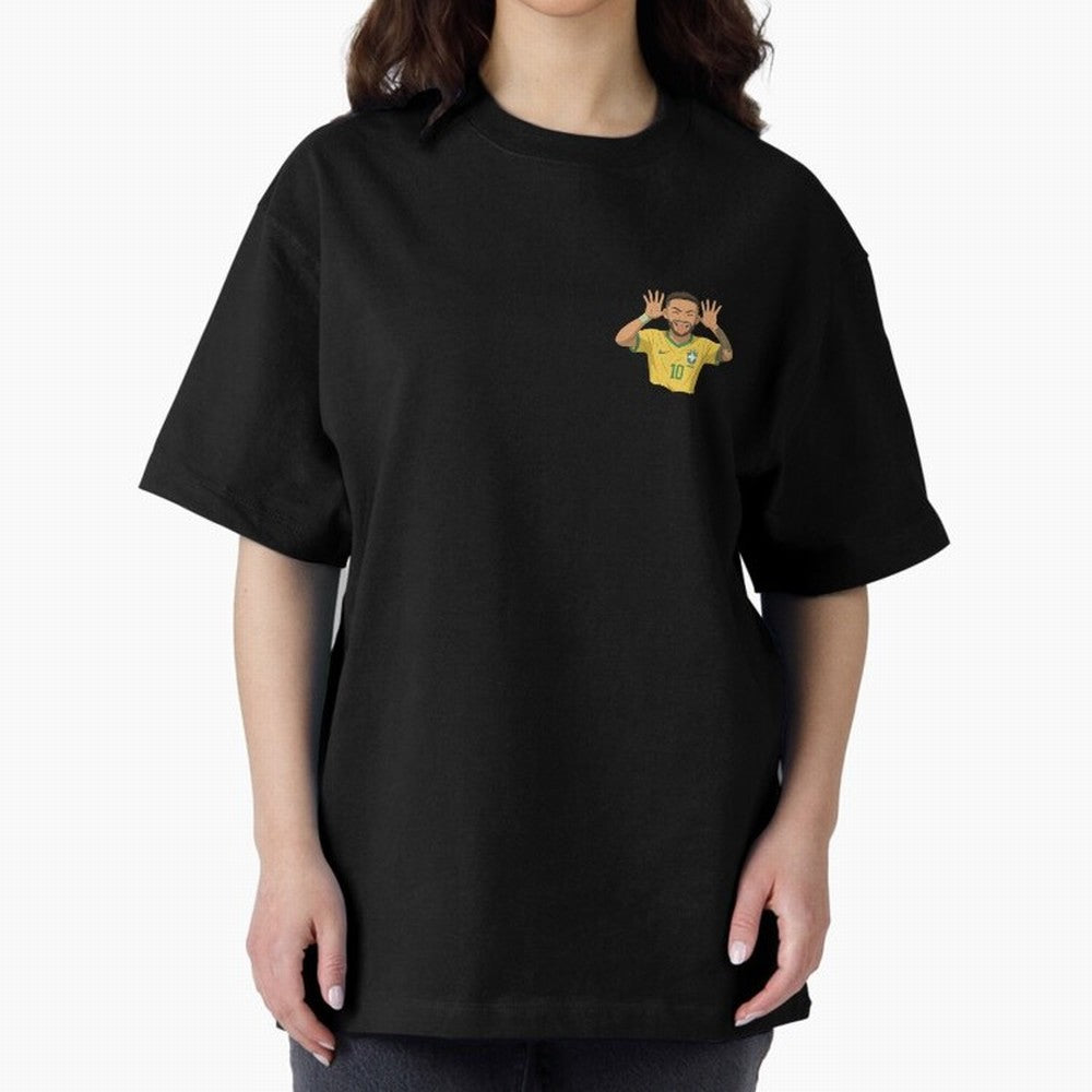 Neymar Brazil ¨C Tongue-Out Celebration | Yellow Kit #10 | Ghibli Style Classic T-Shirt Represent the Passion of FIFA World Cup 2026 USA Canada Mexico for Fans of Cristiano Ronaldo, Haaland and CR7 and Netherlands, Bringing Soccer Culture,